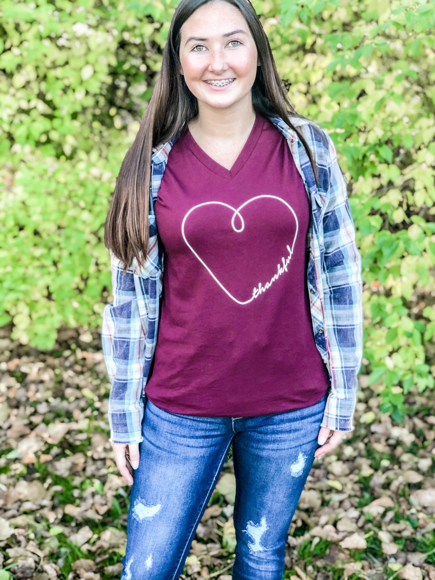 Thankful Heart Tee (S-3X)