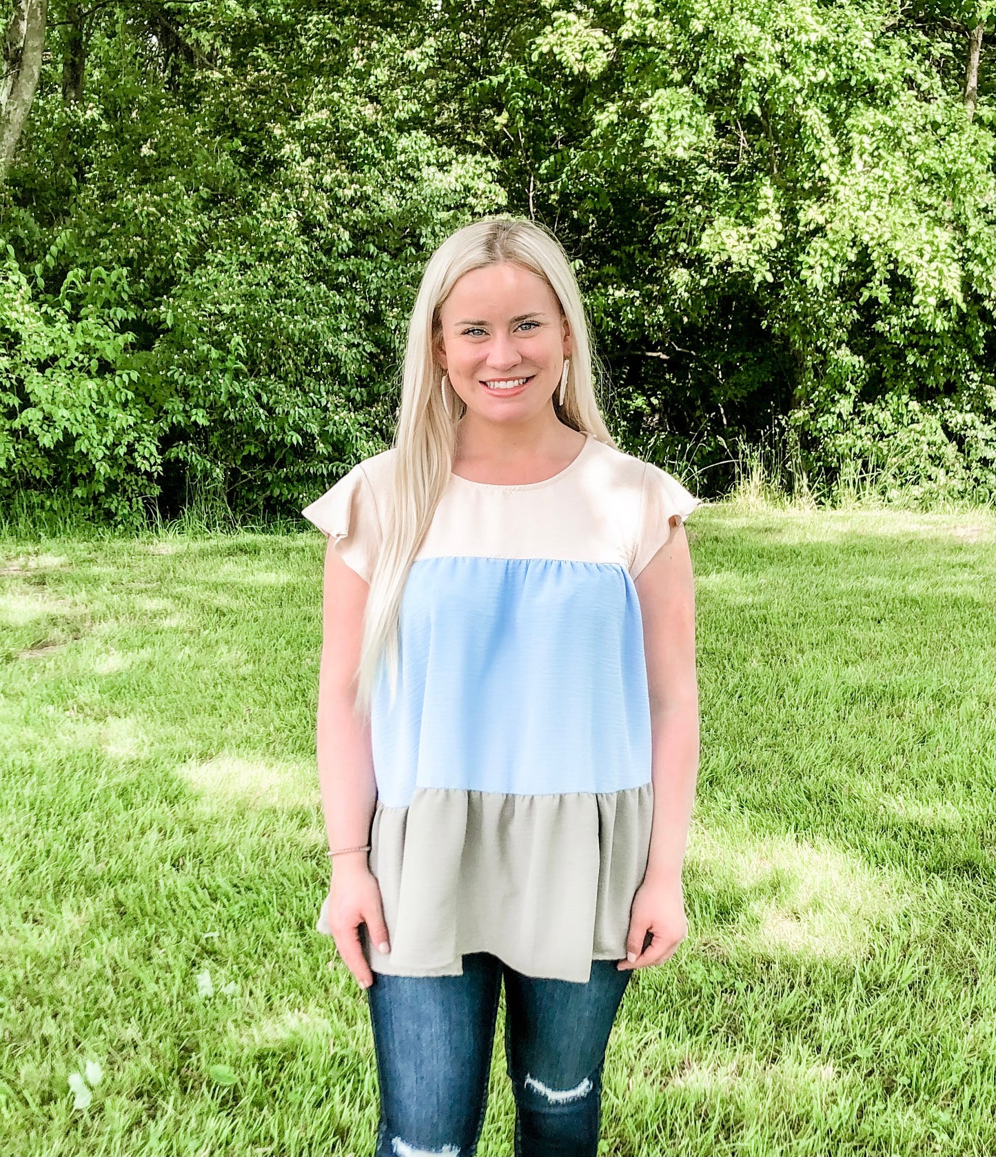 Eve Color Block Top