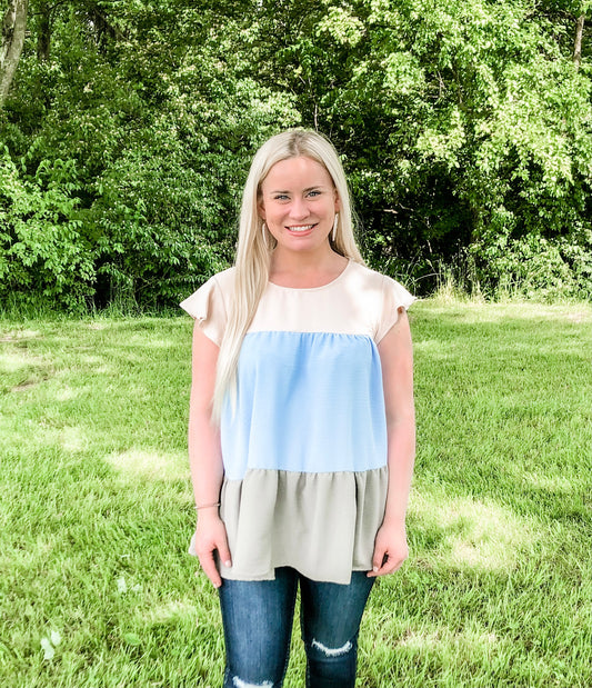 Eve Color Block Top