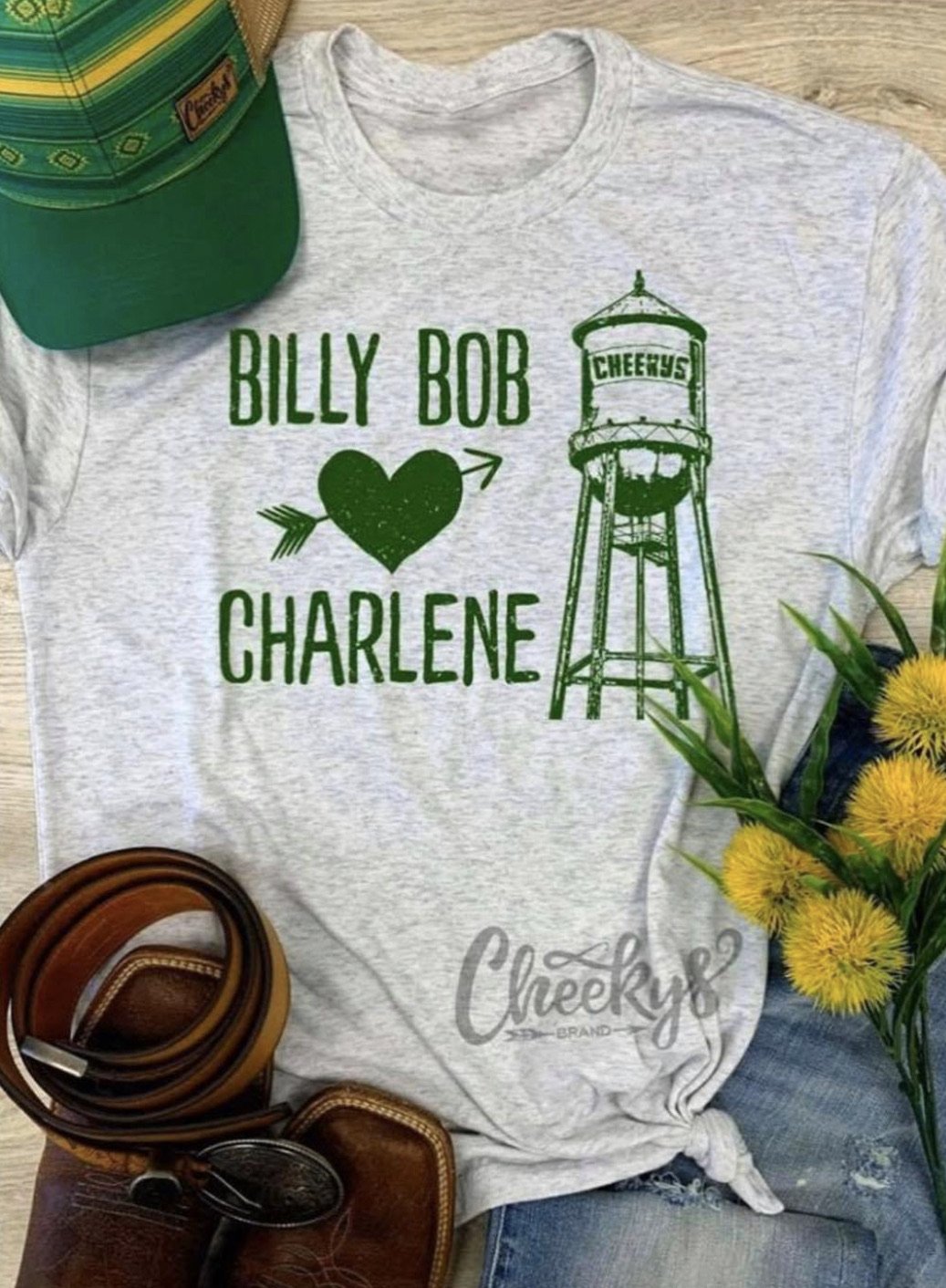 Cheeky’s Billy Bob Loves Charlene Tee (S-3X)