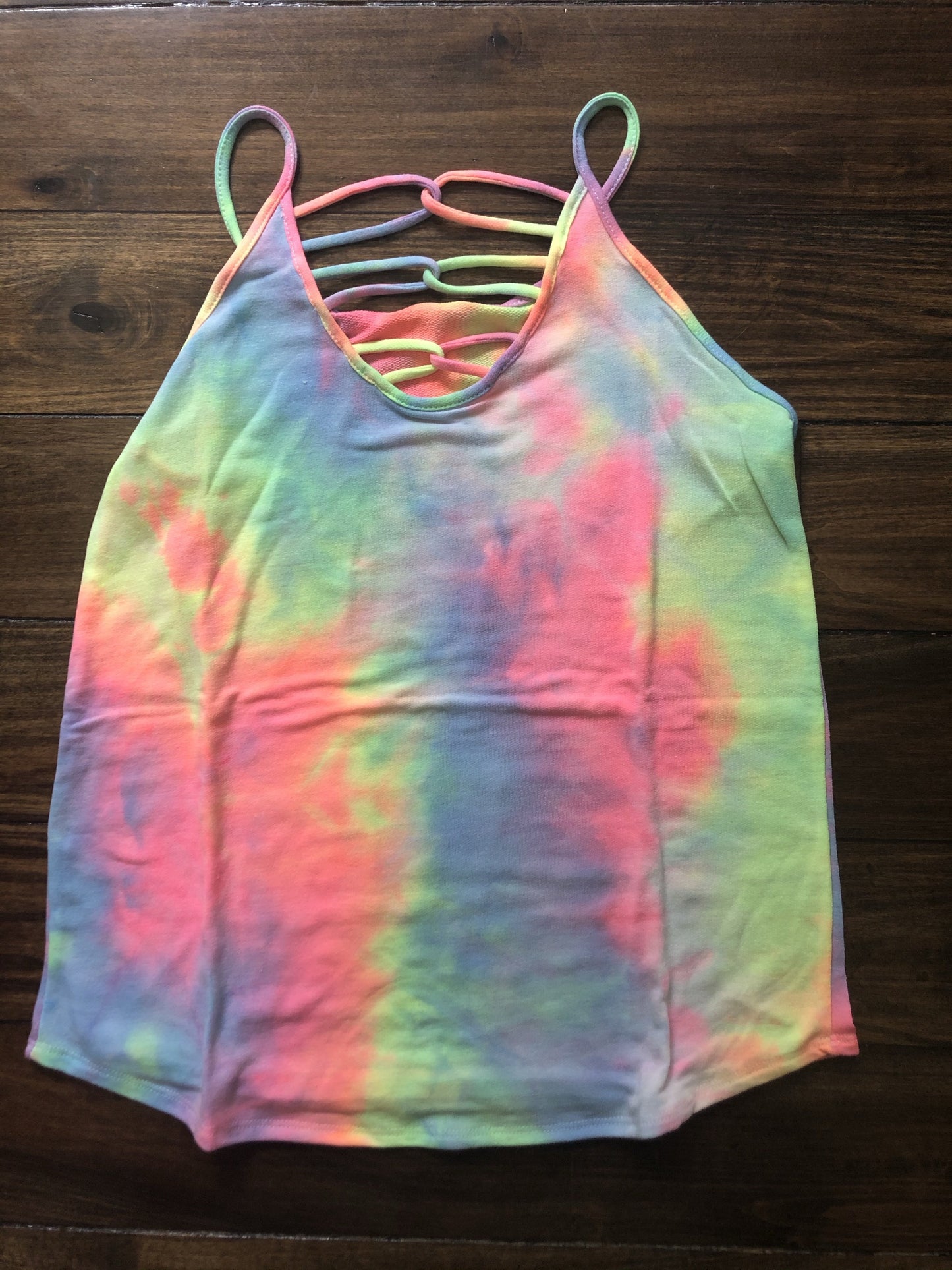 Cross My Path Tie Dye Tank