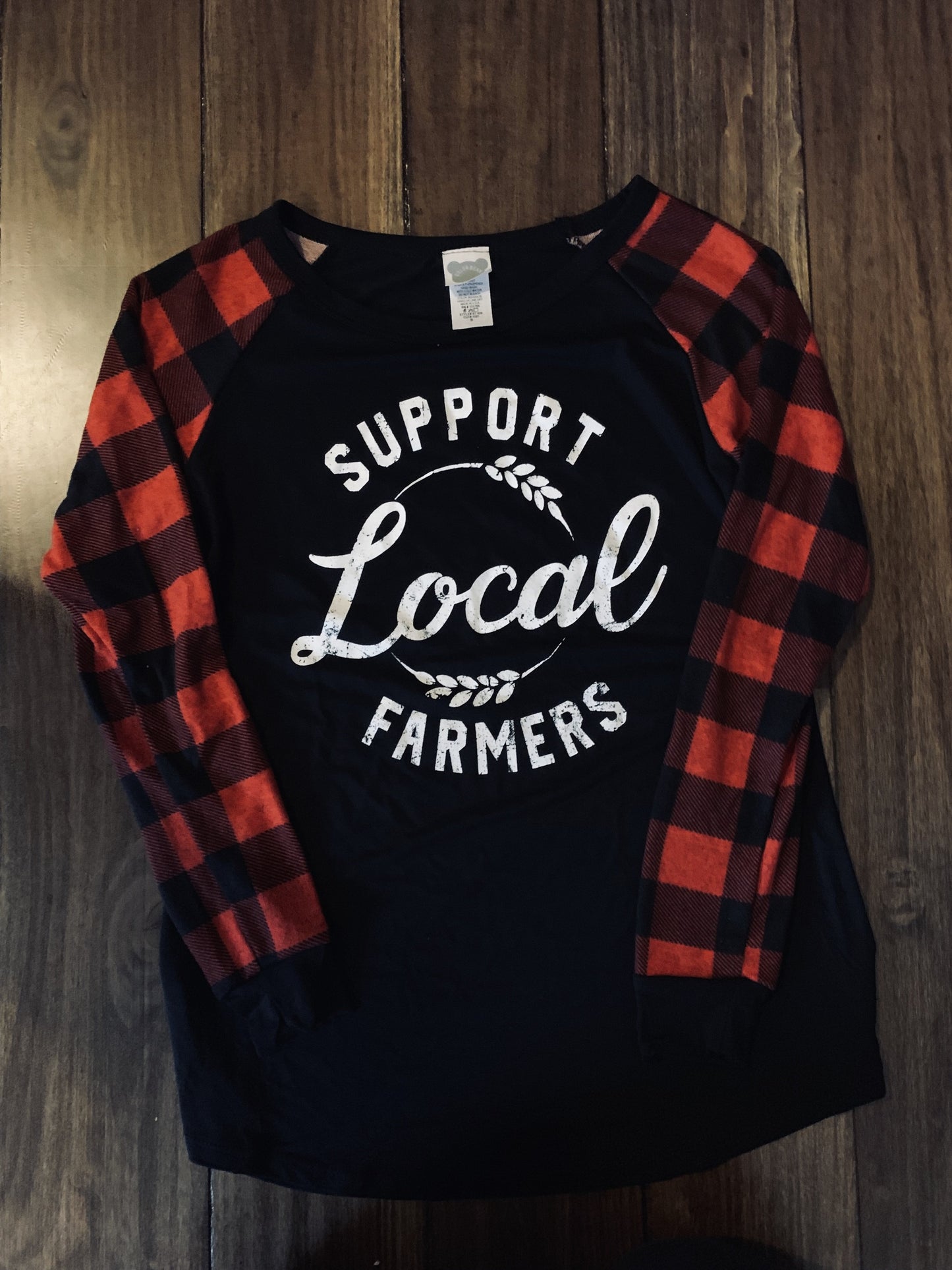 Buffalo Plaid Support Local Farmers Top