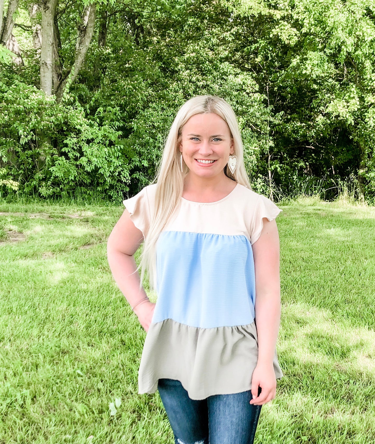 Eve Color Block Top