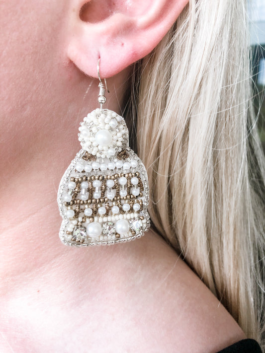 Cozy Up Beaded Dangle Earrings