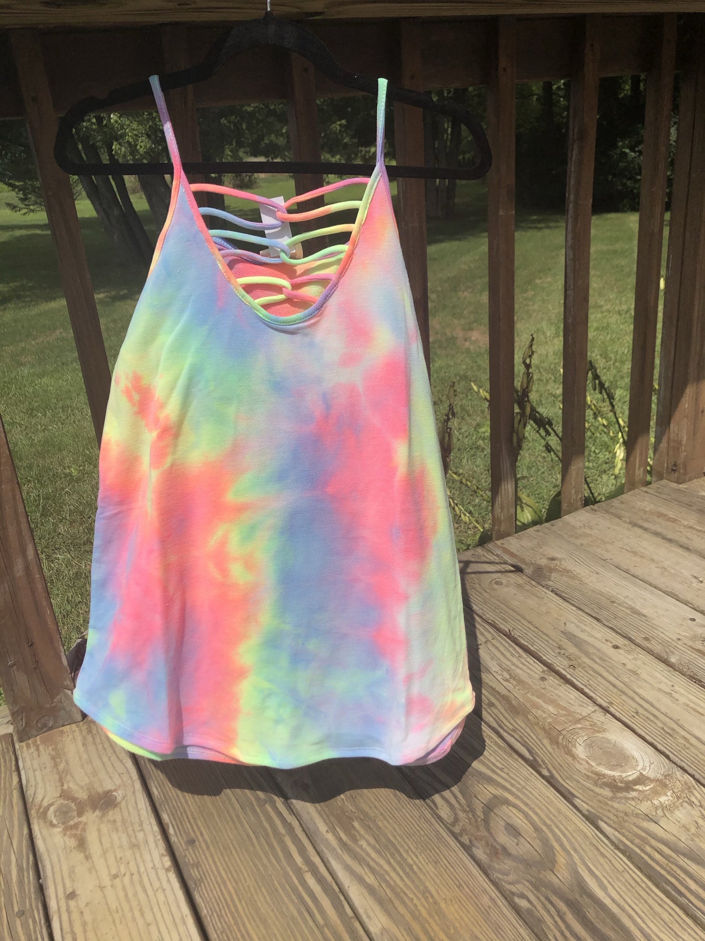 Cross My Path Tie Dye Tank